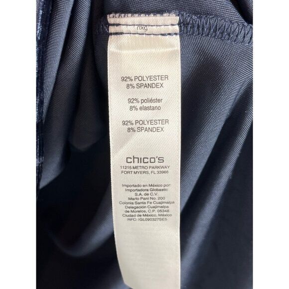 Chico's 3 Piece Clothing Lot Tops Blouses Size 1 Medium Career Casual Blue - Picture 16 of 16